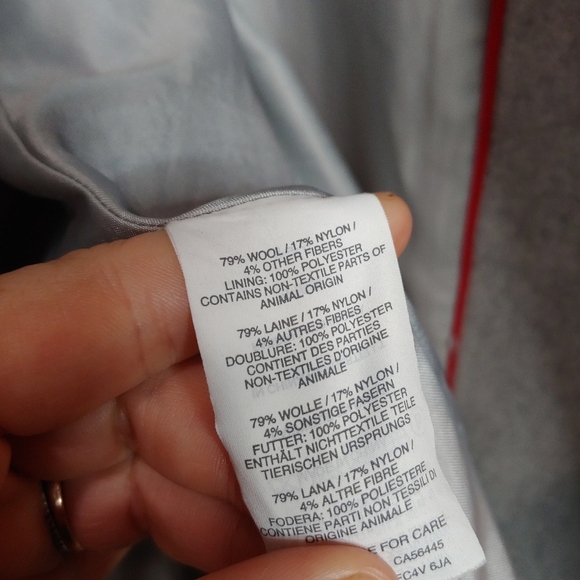 J. Crew Melton Wool Blend Melton Toggle Duffle Coat Jacket Light Gray C8555 4 - Picture 15 of 16